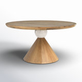 Bibianna Round Solid Wood Dining Table