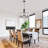 Hanshelmut 5 - Light 18.9" Dimmable Modern Drum Glass Chandelier Over Table Bedroom Light Fixture For Living Room Hallway Foyer Kitchen-1157622278