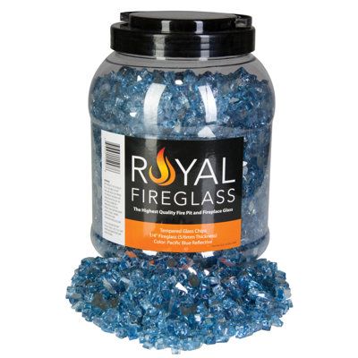 10 lb. Jar FIREGLASS 1/4" PAC BLUE REF
