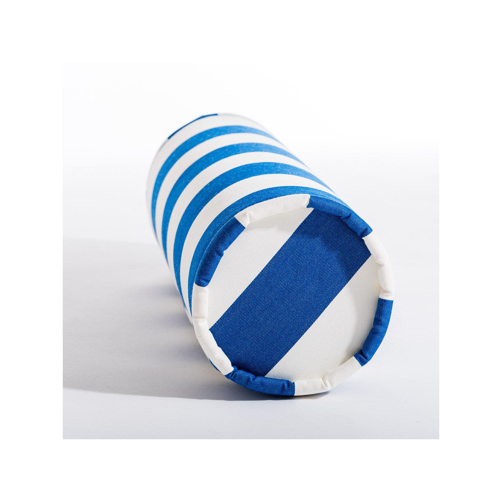 Calvi Outdoor Bolster, Blue Striped