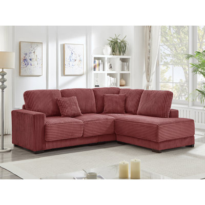 Canapé modulaire réversible en L 93 po