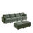 113.5'' Modular Sectiona Corduroy Sofa-2130155046