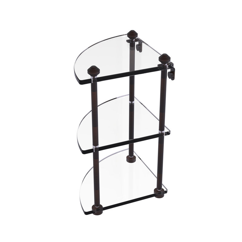 Southbeach 3 Piece Triangle Corner Shelf, Venetian Bronze