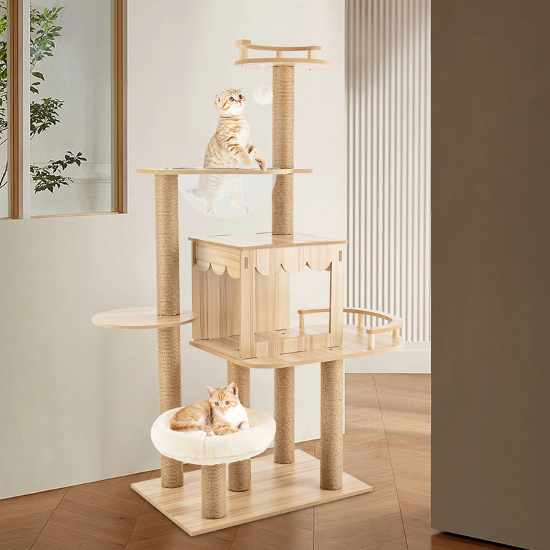 Dellano 52" H Multi-Level Cat Tree