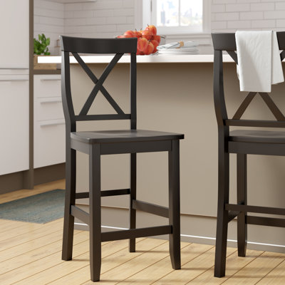 Diamondback Solid Wood Counter Stool with Solid Wood Frame