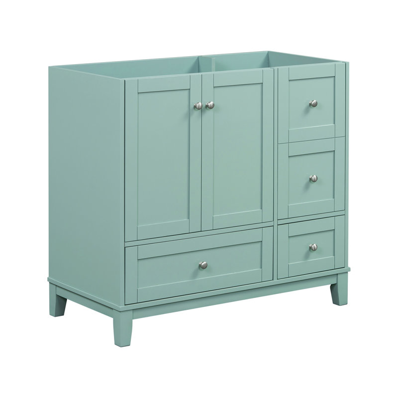 [Cabinet seulement] 36 po Meuble-lavabo vert (lavabo non inclus)