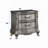 Traditional Vintage Bedroom 1Pc Nightstand With 2 Drawers Antique Platinum Finish Wooden Furniture Classic Design