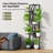 Nitya 62" Indoor Plant Stand With Grow Light, 7-tier S-shape Display Shelf Set Of 2 - Stylish Plant Holder For Home & Office