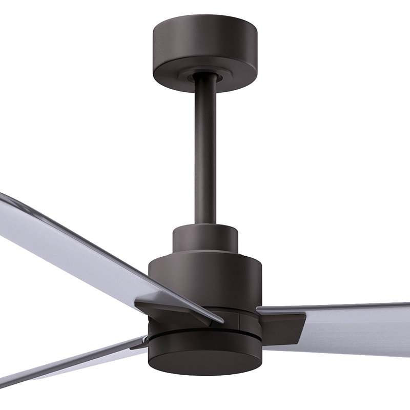Ventilateur de plafond Alessandra 42, Nickel brossé, Bronze texturé