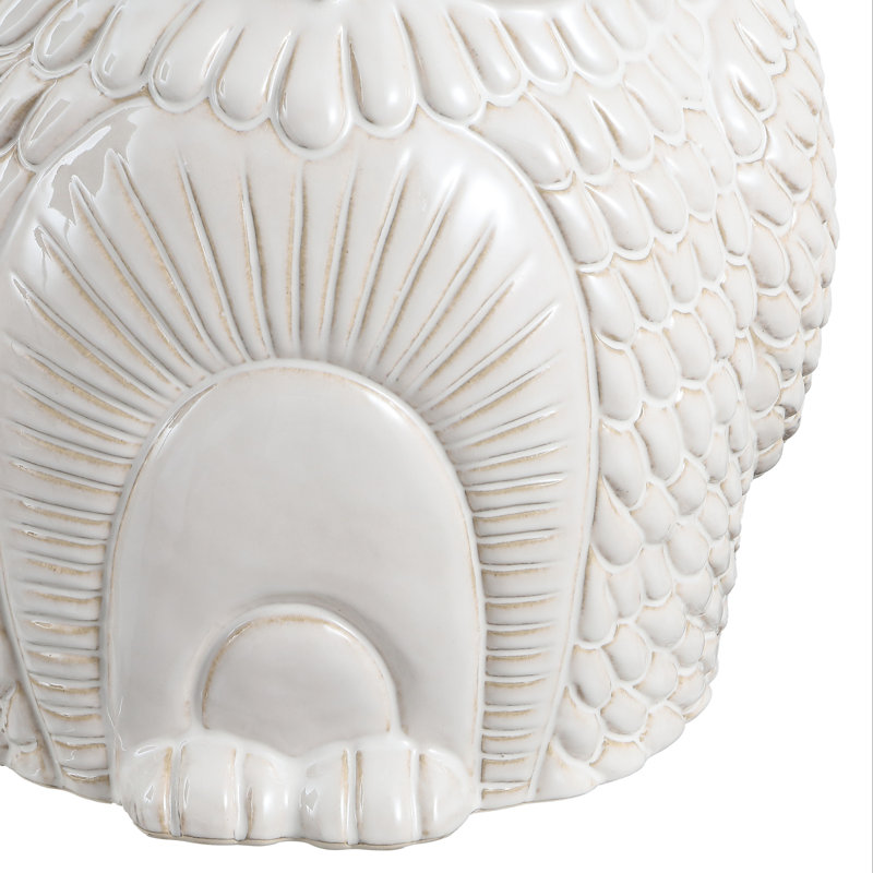 Tabouret de jardin 17,5 po Millie, Blanc