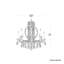 Siena 8 Light 30in x 31in Chandelier with Crystal Tusks in White with Clear Radiance Crystals-4349362-4349360