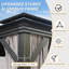 Gazebo à toit rigide 3 x 4,25 m - Toit double en acier galvanisé et structure en aluminium-136680659