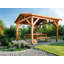 Pergola 296 x 350 cm Light Wood SECCHIA