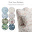 Fauteuil d'appoint rembourré Colette à dossier festonné-871667541