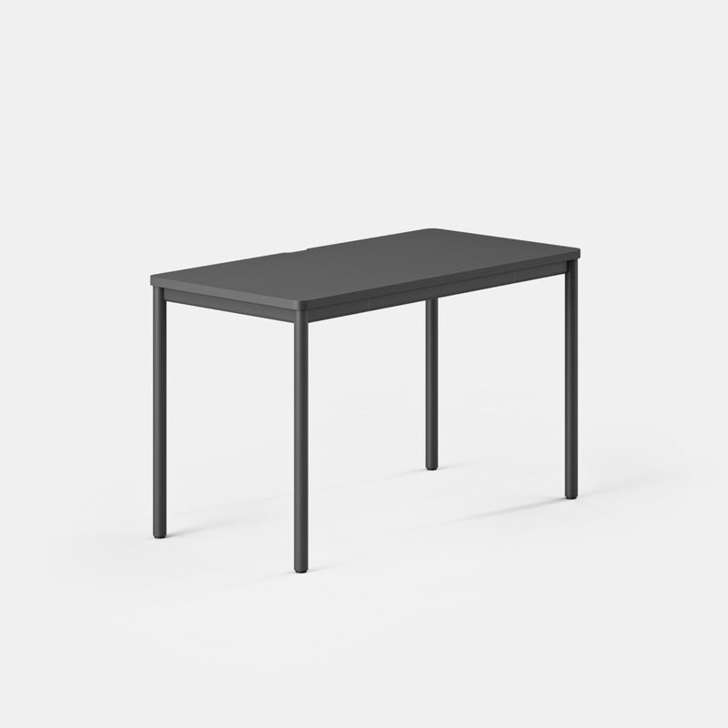 Daily Desk, Charcoal, Charcoal, 28.5" H x 48" W x 24" D