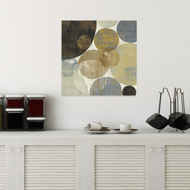 Circulation II, art contemporain abstrait, H 18 po x l 18 po