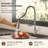 Commercial Style Dual Function Single Handle Pull Down Kitchen Faucet-126450218