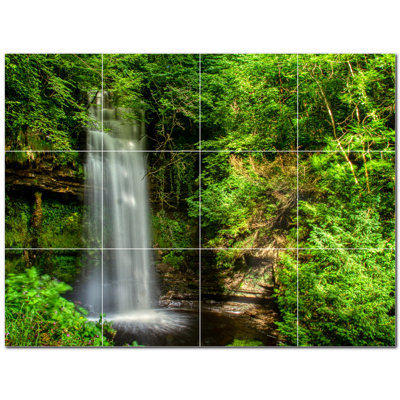 Murale décorative en céramique 4,25 po x 4,25 po