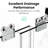 56"-60" Double Sliding Door, Tempered Glass, , Long-Term Use 72" H Bypass W, Impeccable Finish-124250035
