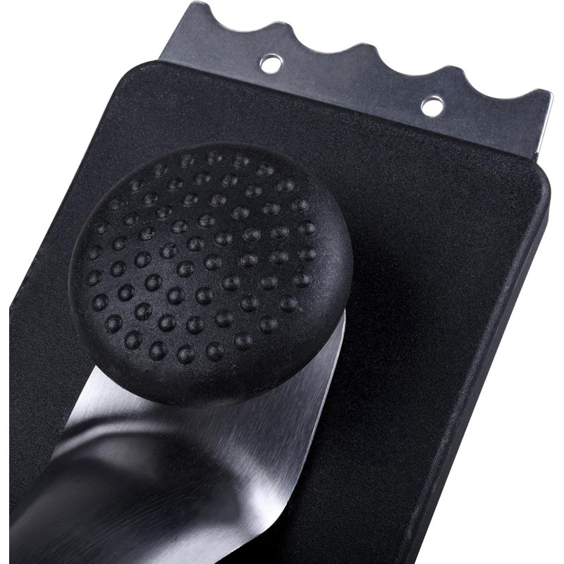 Ensemble de brosses et grattoirs à poignée longue Brand-man pour barbecue, plaque chauffante, grils, outil de cuisson, comprend 2 têtes supplémentaires remplaçables