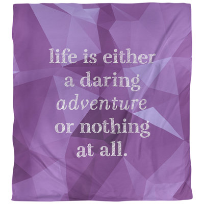 Housse de couette simple Life Adventure Quote