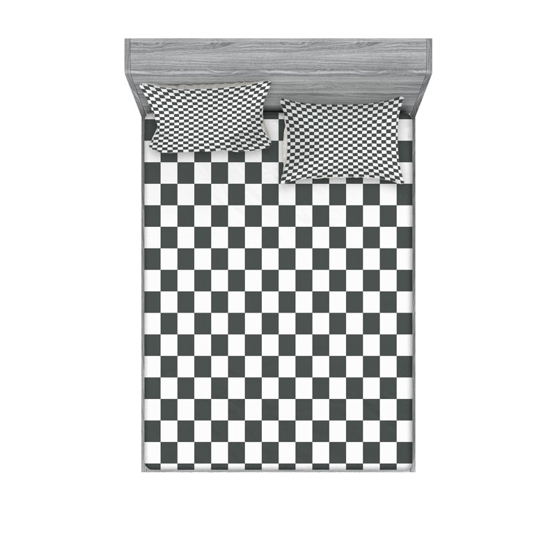 Drap-housse et coussin décoratif Ambesonne, Ensemble de draps pour très grand lit californien