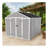 Campcraft 8*10Ft Resin Storage Shed, High Quality Pp Material, Strong Structure, Waterproof, Rust And UV Proof, Large Storage Space, 12Mm Thick Pp Board, HD Window Lighting-113717623