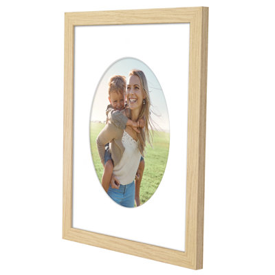 Americanflat Picture Frame With Oval-Shaped Mat - Ideal For Any Room, Living Rooms, Dorm Room