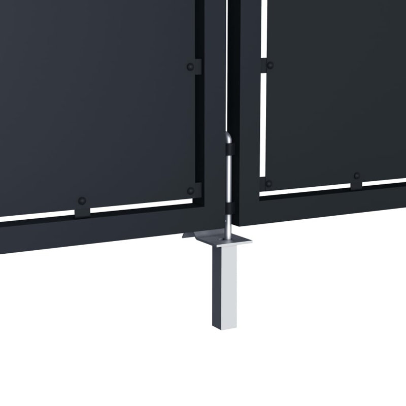Mosig Anthracite Metal Gate, 225cm H x 300cm W