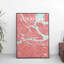 Stockholm City Map - No Frame Print-991958690