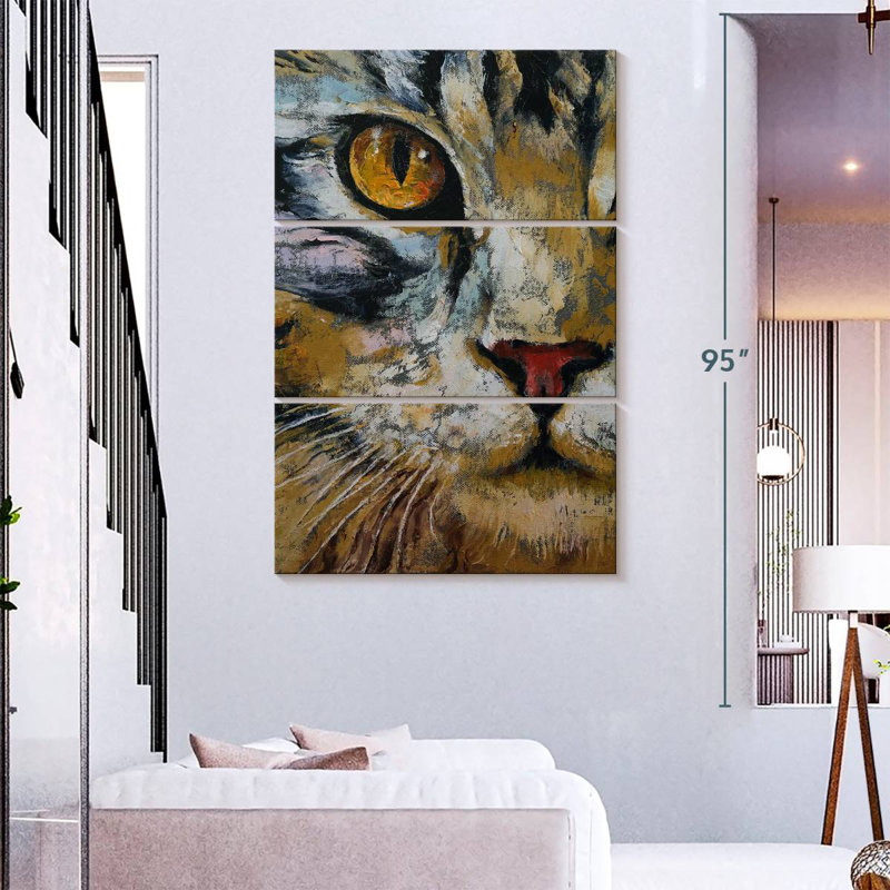 Maine Coon Cat, 57" H x 36" W