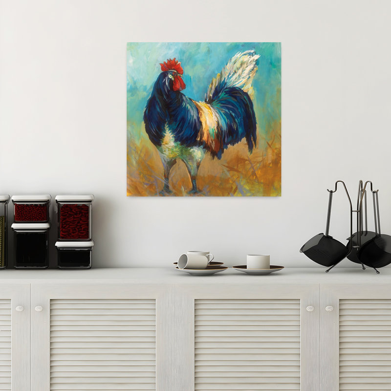 Art contemporain contemporain avec des animaux, H 18 po x l 18 po