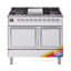 ILVE Nostalgie II Noblesse 40 inch Dual Fuel Range (Solid Door, RAL)-322800627-322800628
