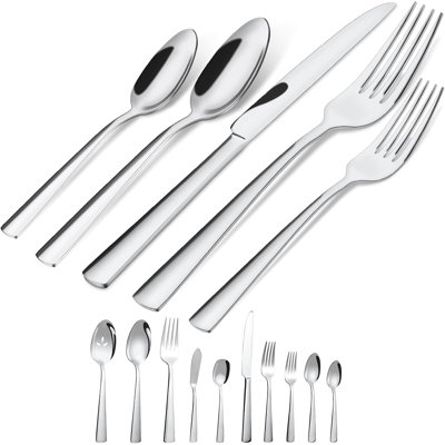 45 Pieces Of Silverware Set Tableware Set For 8 People