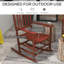 Ensemble de 2 chaises berçantes pour l'extérieur Outsunny