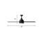 Maddox - Ventilateur de plafond à DEL 5 pales 52 po - Finition blanche-1704369108-1704369111