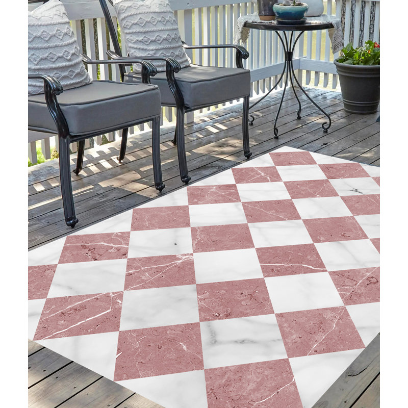 Rist Geometric Vinyl Machine Printed Area Rug, Rectangle 200 x 300cm