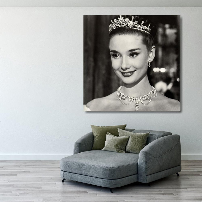 Audrey Hepburn (Princess), 28" H x 28" W