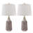 ChenJoss 23" Ceramic Table Lamp Set, suitable for bedrooms, living rooms, desks, and offices