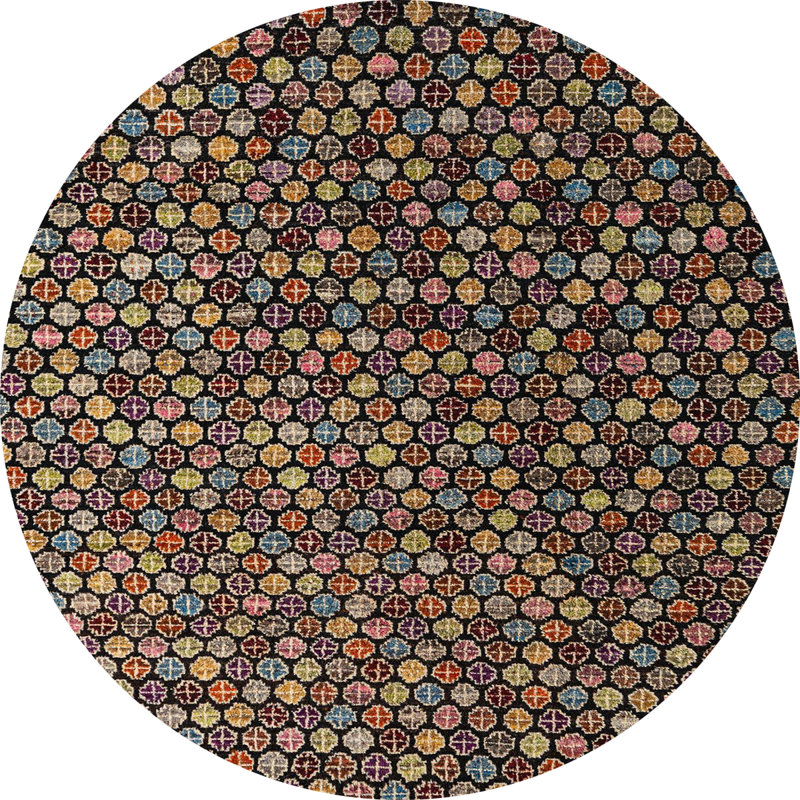 Abeeha Abstract Indoor Rug, Round 3'