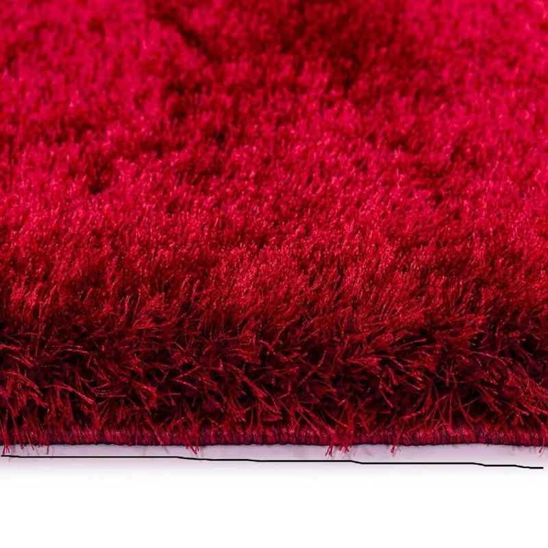 Solid Colour Shag Area Rug, Rectangle 60 x 110cm