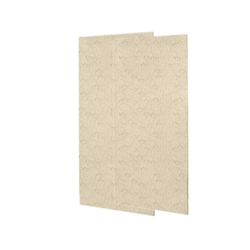 Solid Surface Two Panel Shower Wall, Tahiti Desert, 96" H x 36" W x 0.25" D