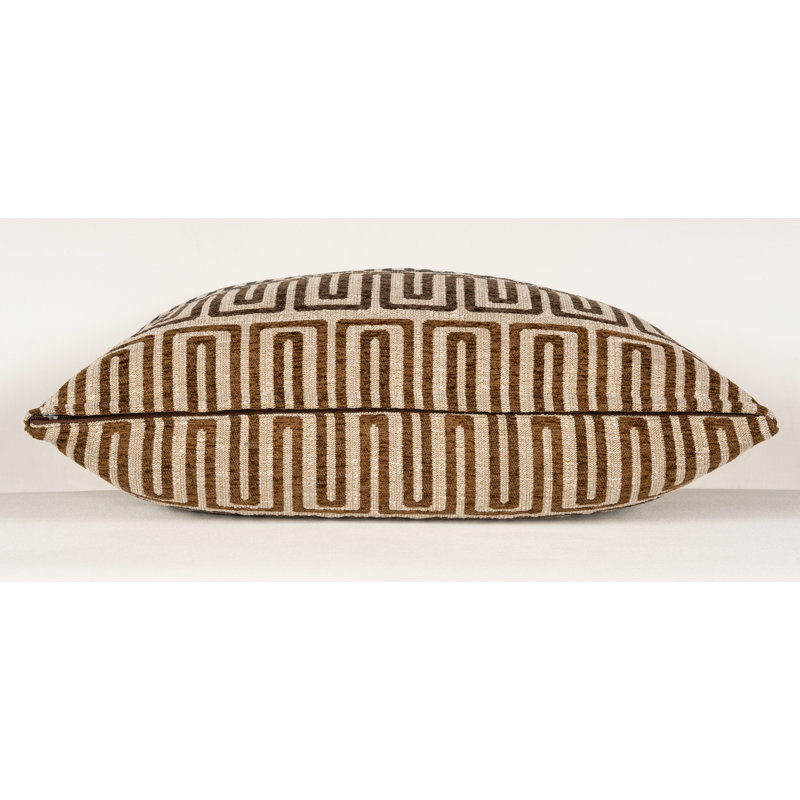 Coussin décoratif Rhodes, Charbrown géométrique