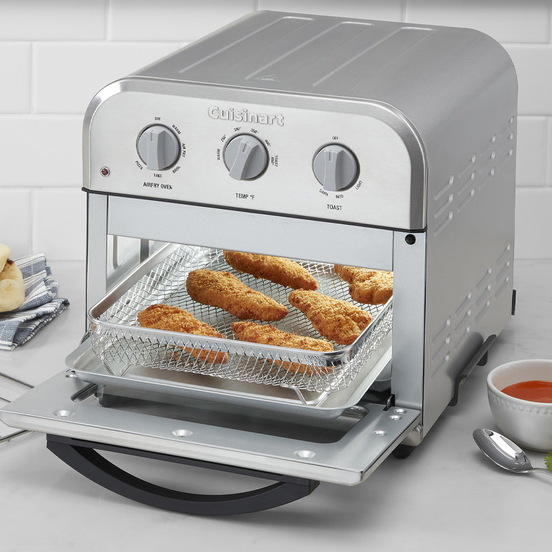 Cuisinart Compact Air Fryer Toaster Oven, 1800-Watt Motor with 6-in-1 Functions and Wide Temperature Range