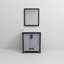 Meuble-lavabo l 30 po x P 22 po, plateau en marbre de culture et miroir 28 po-457638057