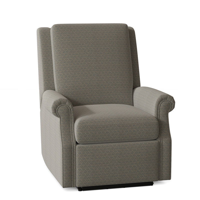 Roll Arm 32.5" Wide Standard Recliner, 9953 Pewter, Swivel Glider, Manual