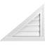 Triangle Left Side Surface Mount Urethane Functional Gable Vent Pitch, Primed-101820007