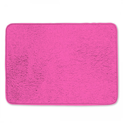 Solid Pink Background Bath Mat