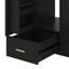 Meuble-lavabo 24 po avec lavabo en céramique, ensemble de meuble-lavabo autoportant avec tablette de porte, tiroir profond et panier coulissant à 2 niveaux-809704430