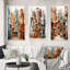 «Cubism Art Multidimensional», 3 pièces sur toile-909670419-909670422